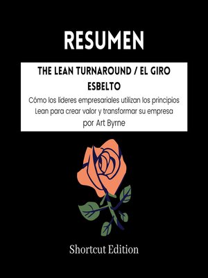 cover image of RESUMEN--The Lean Turnaround / El giro esbelto